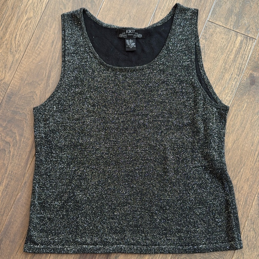 KIKIT Metallic Knit Tank Top